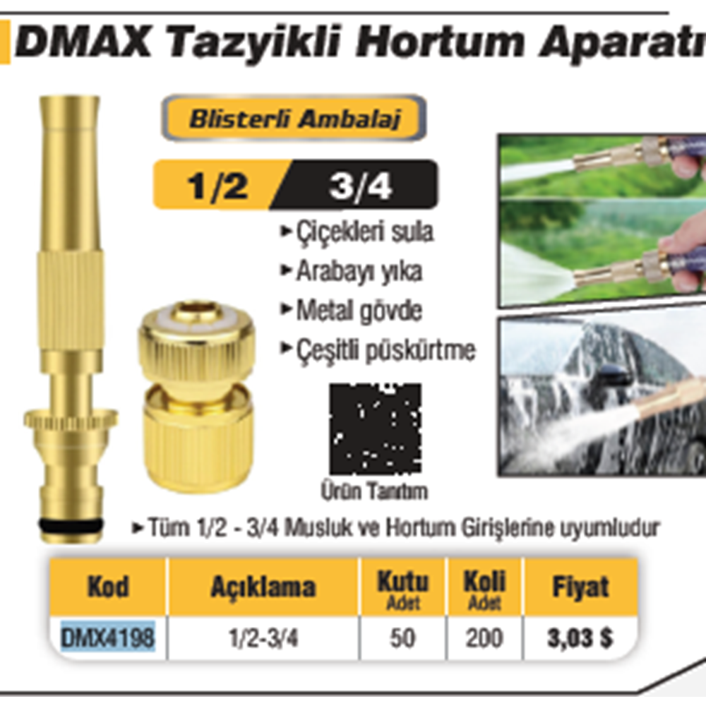 TAZYIKLI HORTUM APARATI DMAX-4198