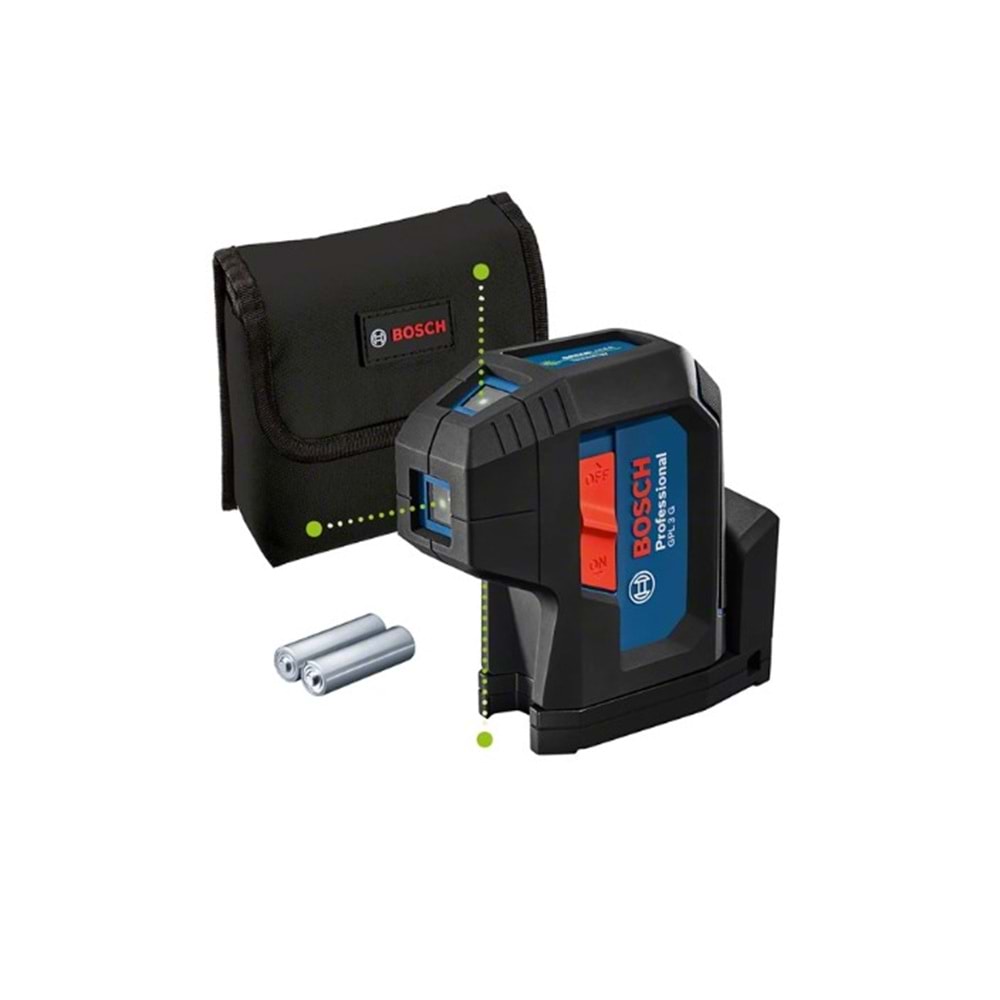 BOSCH LAZER HIZALAMA 3 NOKTA YESIL GPL 3 G