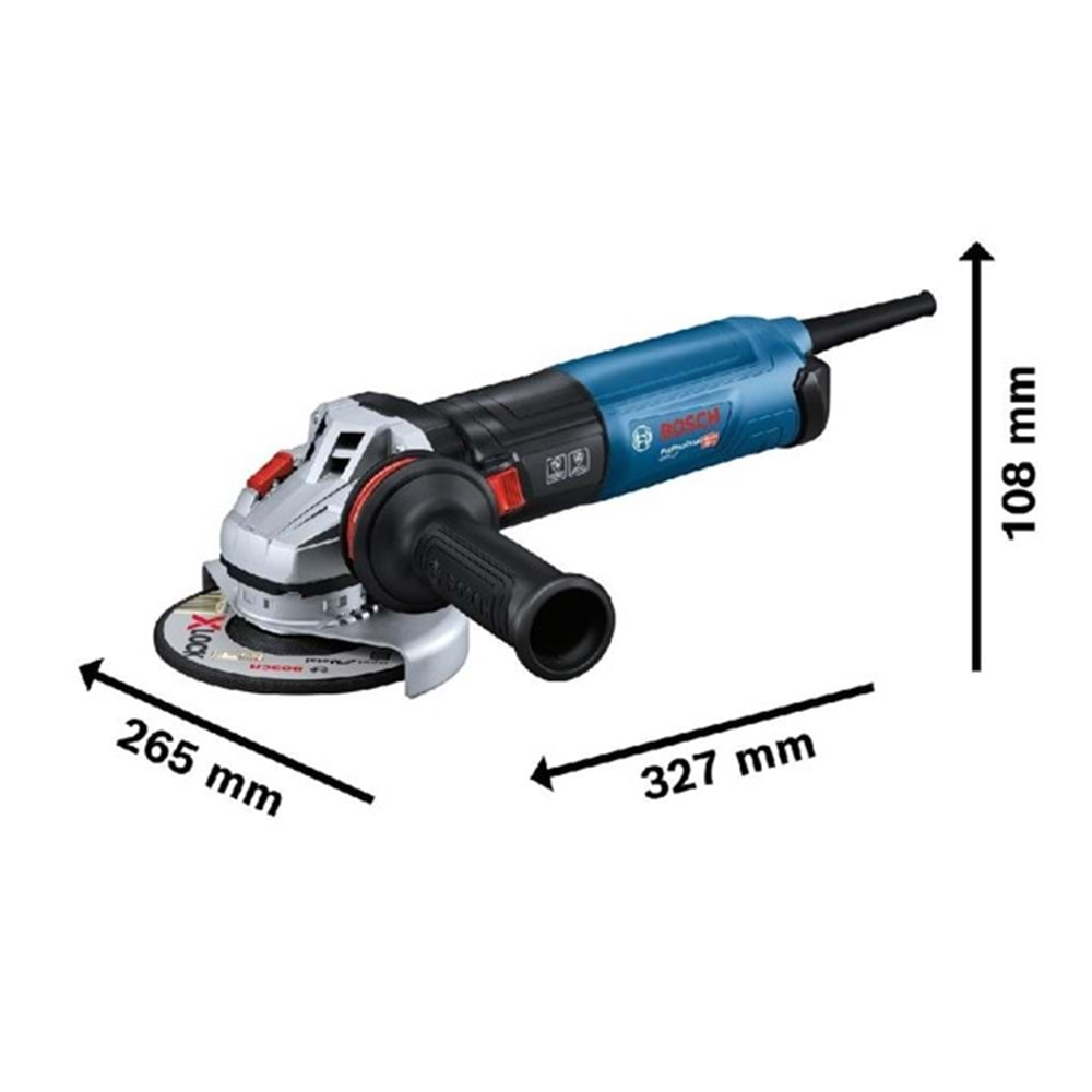 BOSCH TASLAMA MAKINESI 125 MM 1700 W GWS 17-125 S DEVIR AYARLI