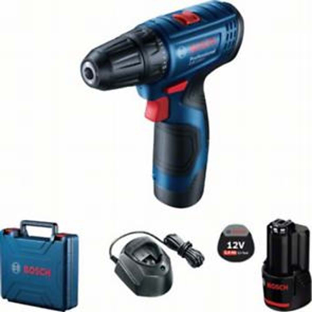BOSCH AKÜLÜ DELME VIDALAMA GSR 120-LI (2x2.0 Ah; Plastik)