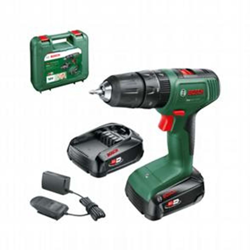 BOSCH AKÜLÜ DELME VIDALAMA DARBELI EasyImpact 18V-40 (2x2,0 Ah)