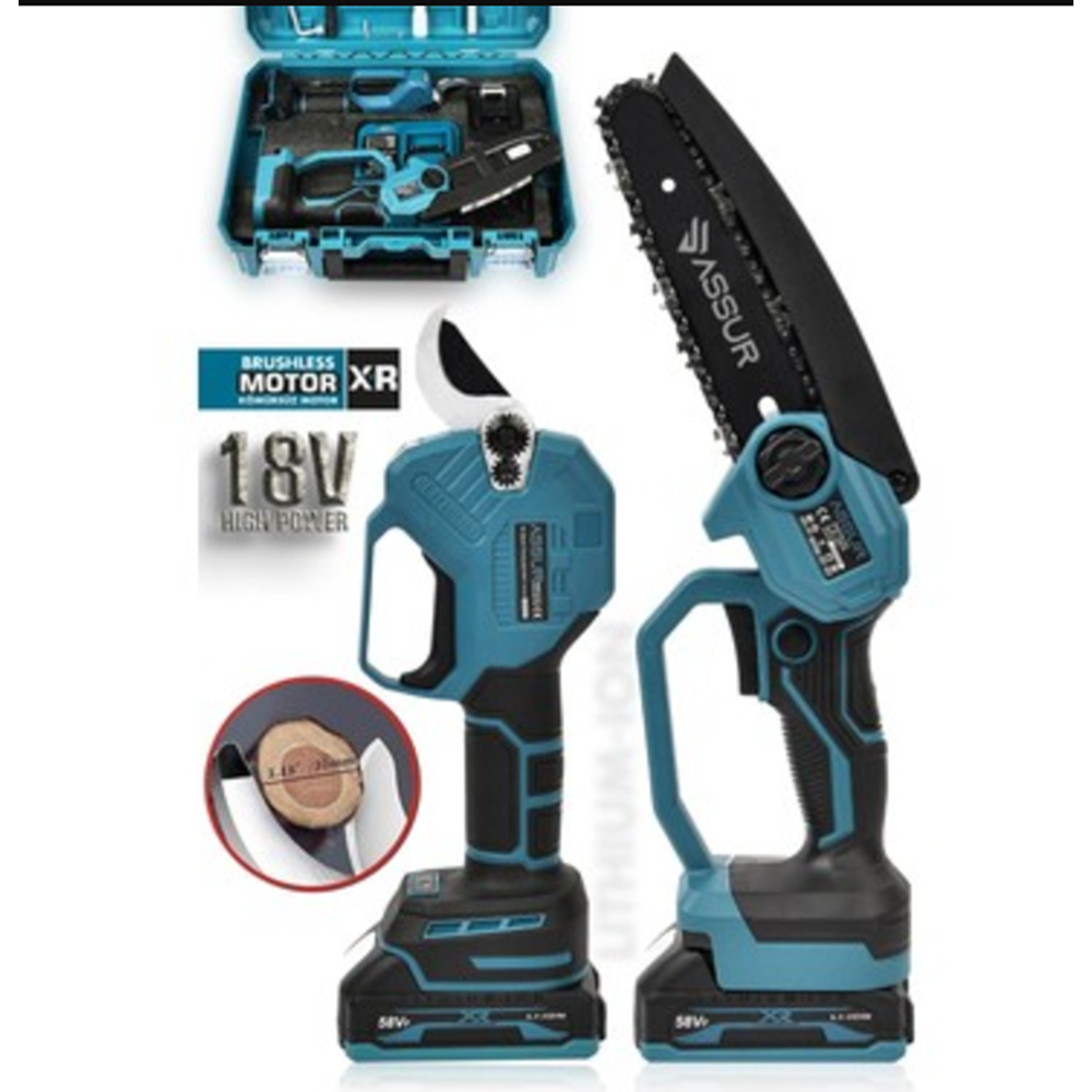 AKÜLÜ SET ASSUR 2 LI BUDAMA VE TESTERE 18V