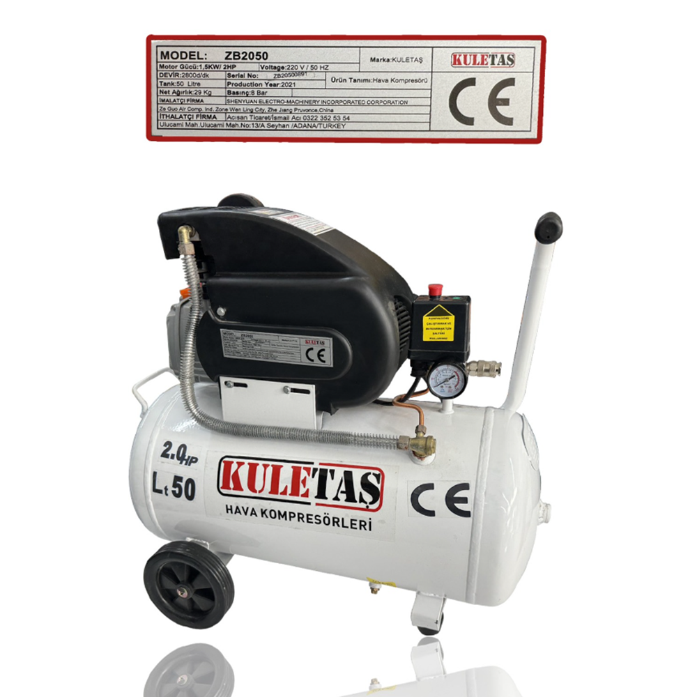 KOMPRESÖR MAKINESI KULETAS 50 LT 2 HP