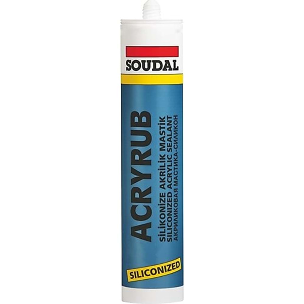 SILIKONIZE MASTIK 500 GR SIYAH ACRYRUB SOUDAL