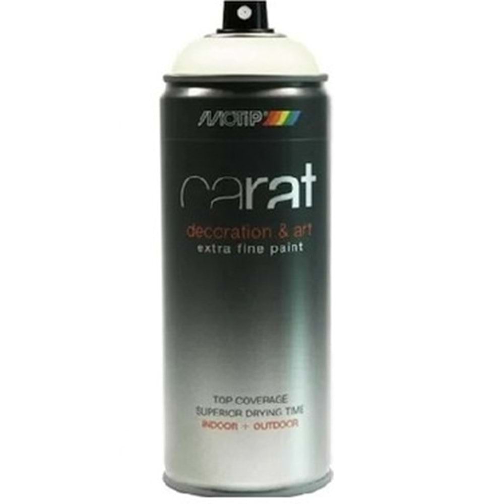 SPREY BOYA 400 ML MOTIP CARAT 9010 PARLAK BEYAZ