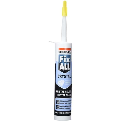 KORNIS YAPISTIRICI FIX ALL CRYSTAL SEFFAF 290 ML SOUDAL