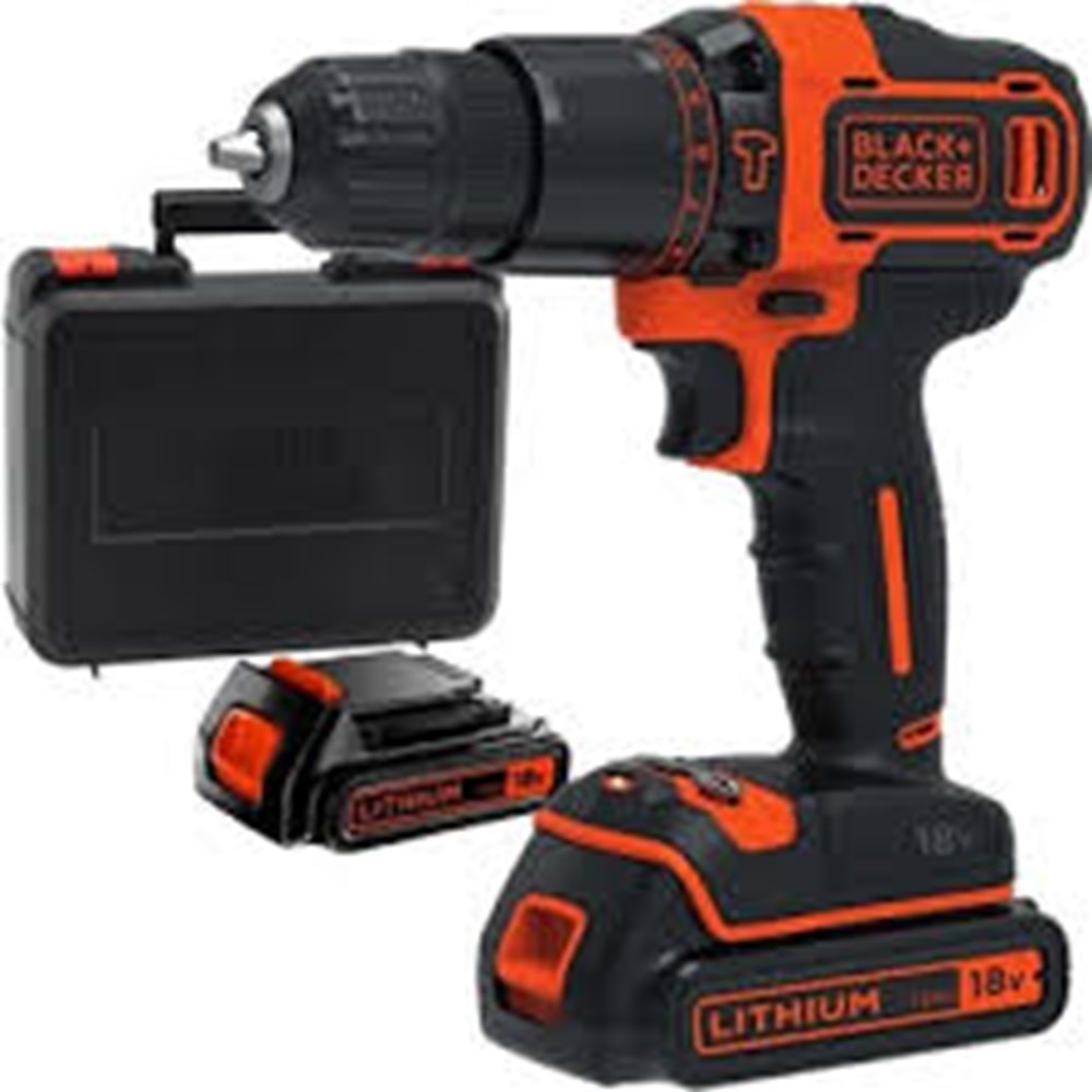 AKÜLÜ DELME VIDALAMA BLACK DECKER BDCHD18KB 10,8V 1,5 Ah