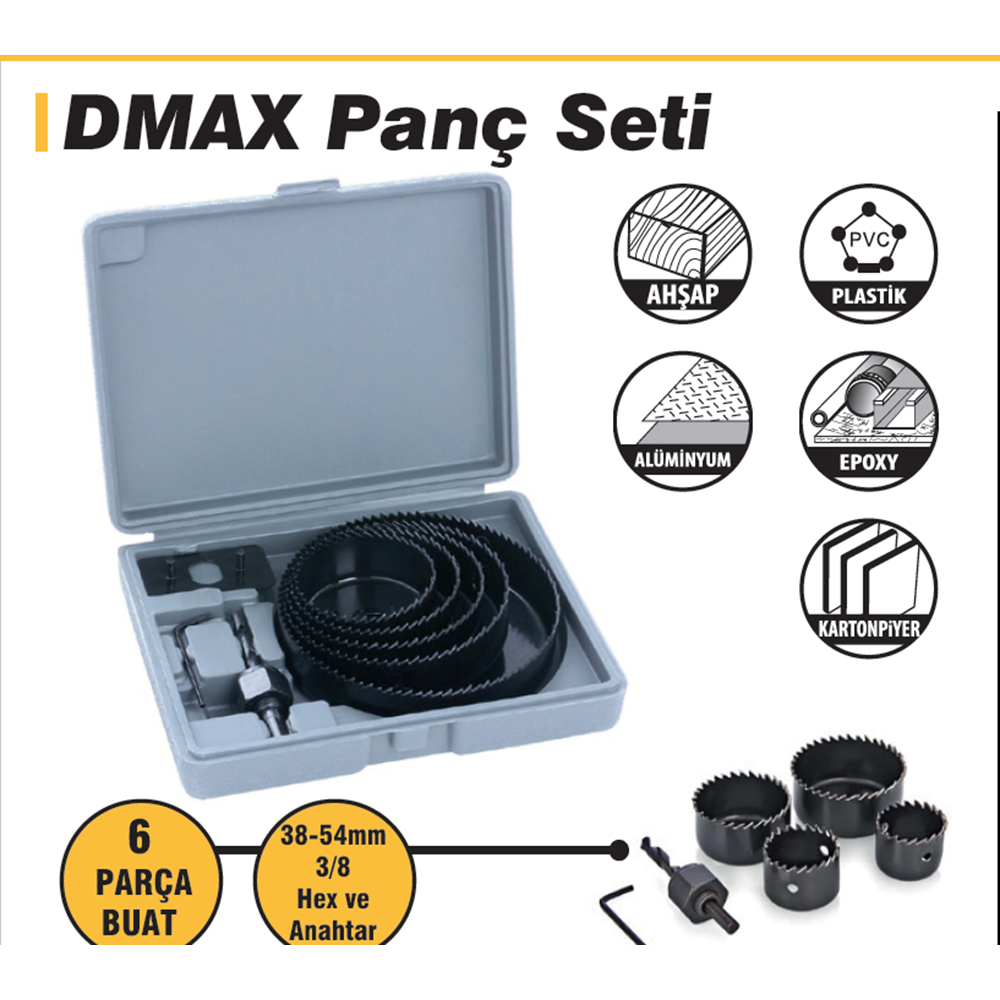 PANÇ SETI BUAT AÇMA 11 PARÇA DMAX 4125