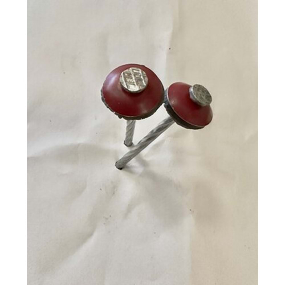 ÇATI ÇIVISI 8 cm OYNAR BASLI 3004 BORDO