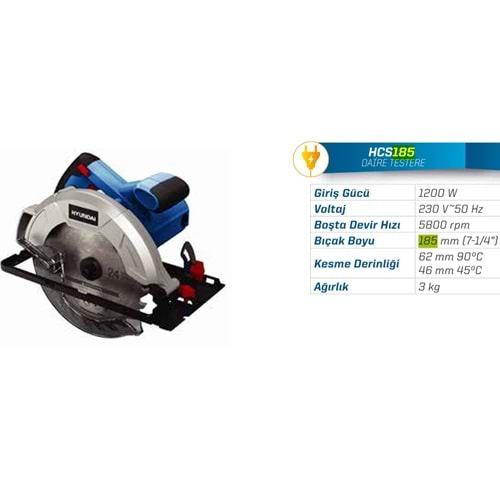 HYUNDAI HCS185 SUNTA KESME MAKINASI 1200W