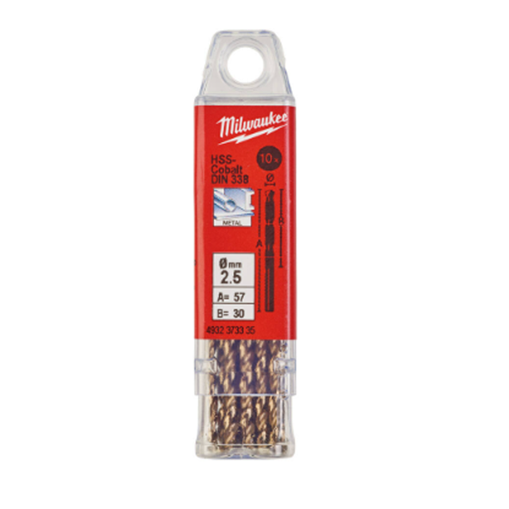 MILWAUKEE HSS METAL UCU 2.5*57mm 10lu T4932373335