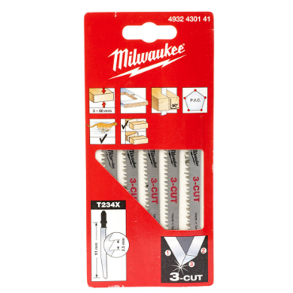 MILWAUKEE DEKUPAJ BIÇAGI AHSAP T234 91mm 5li T4932430141
