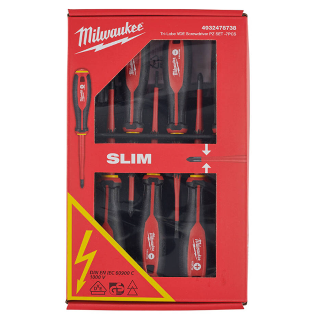 MILWAUKEE TORNAVIDA SETI PZ 7 parça TRI-LOBE T4932478738