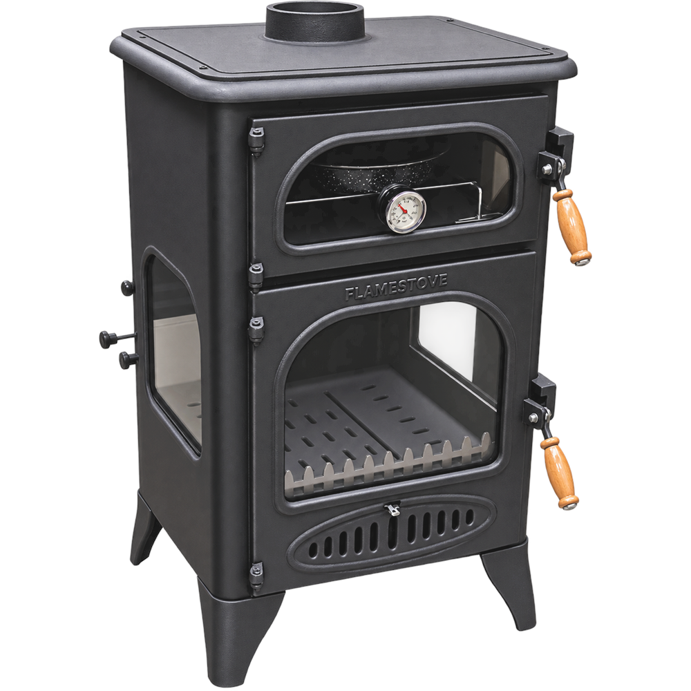 SOBA DÖKÜM 4 CAM DIK FIRIN Flame Stove FS-034YK