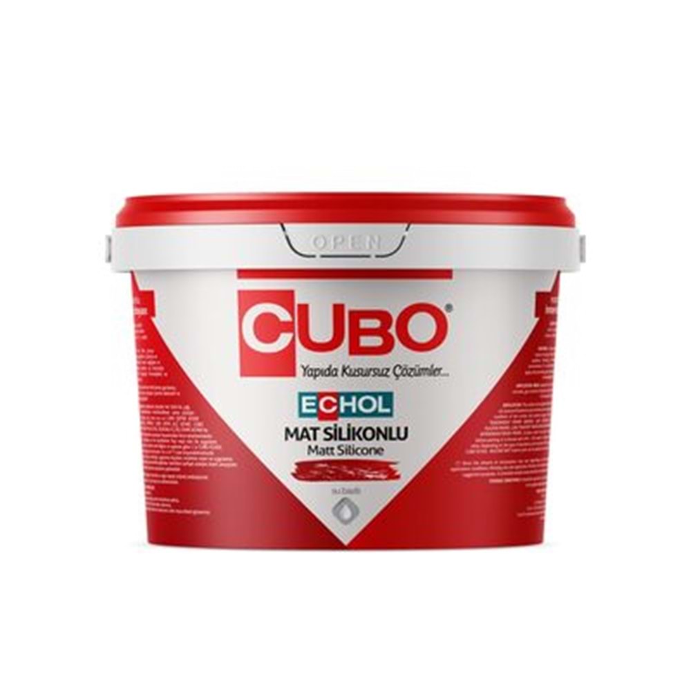 CUBO Echol Mat Silikonlu Iç Cephe Boyasi A Baz 7,5 Lt