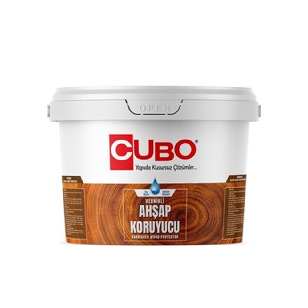CUBO Su Bazli Vernikli Ahsap Koruyucu Seffaf 2,5 Lt
