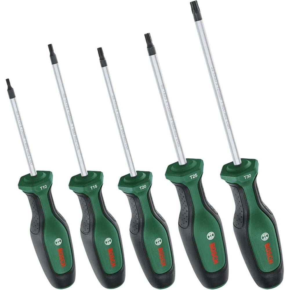 BOSCH TORNAVIDA SETI YESIL TORX 5 PARÇA