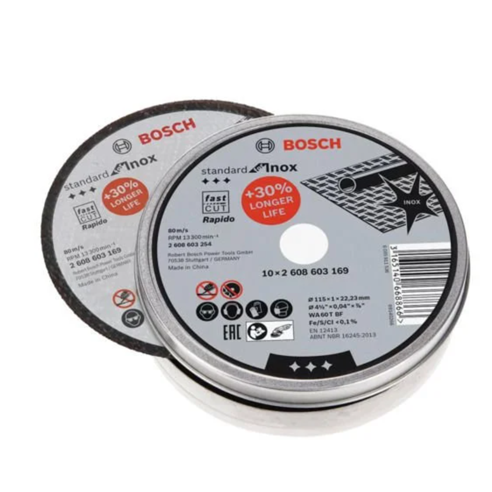 BOSCH METAL KESME TASI SDInox Rap. 115*1,0 mm 10 lu