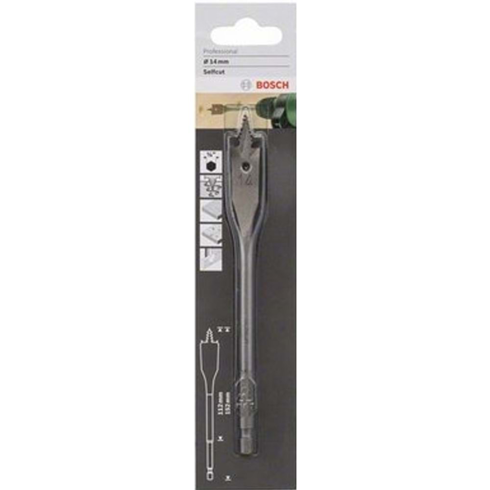 BOSCH SCS YAPRAK AHSAP MATKAP UCU Rasp hex-16*152 m