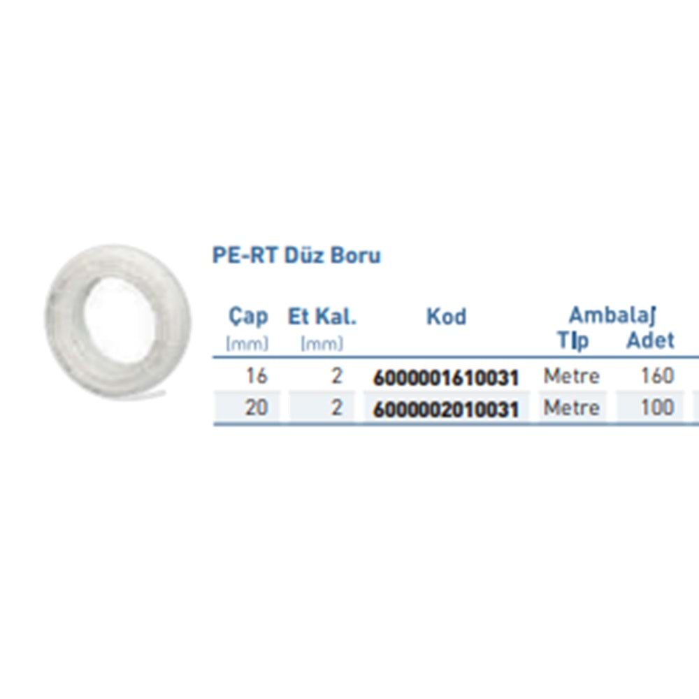 Pe-RT Boru d16x2x160m