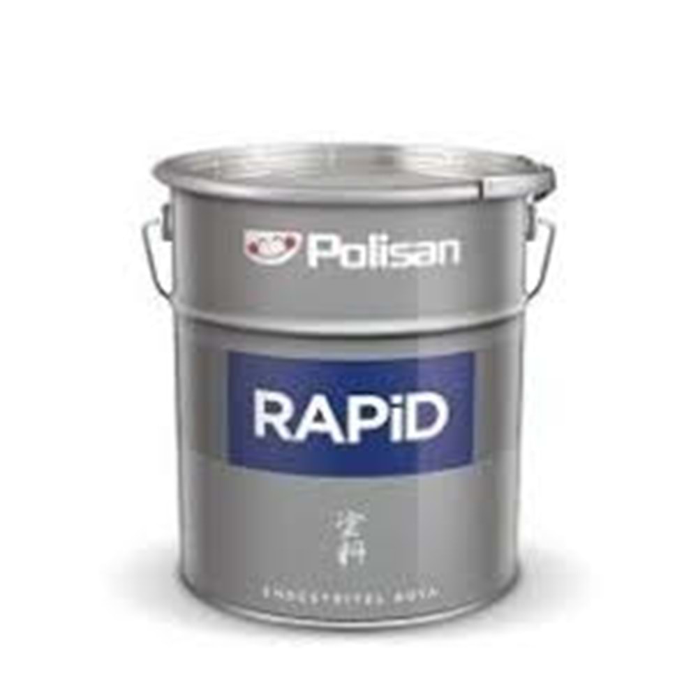 POLISAN ENDÜSTRIYEL SON KAT BOYA RAPID 9005 SIYAH 15 KG