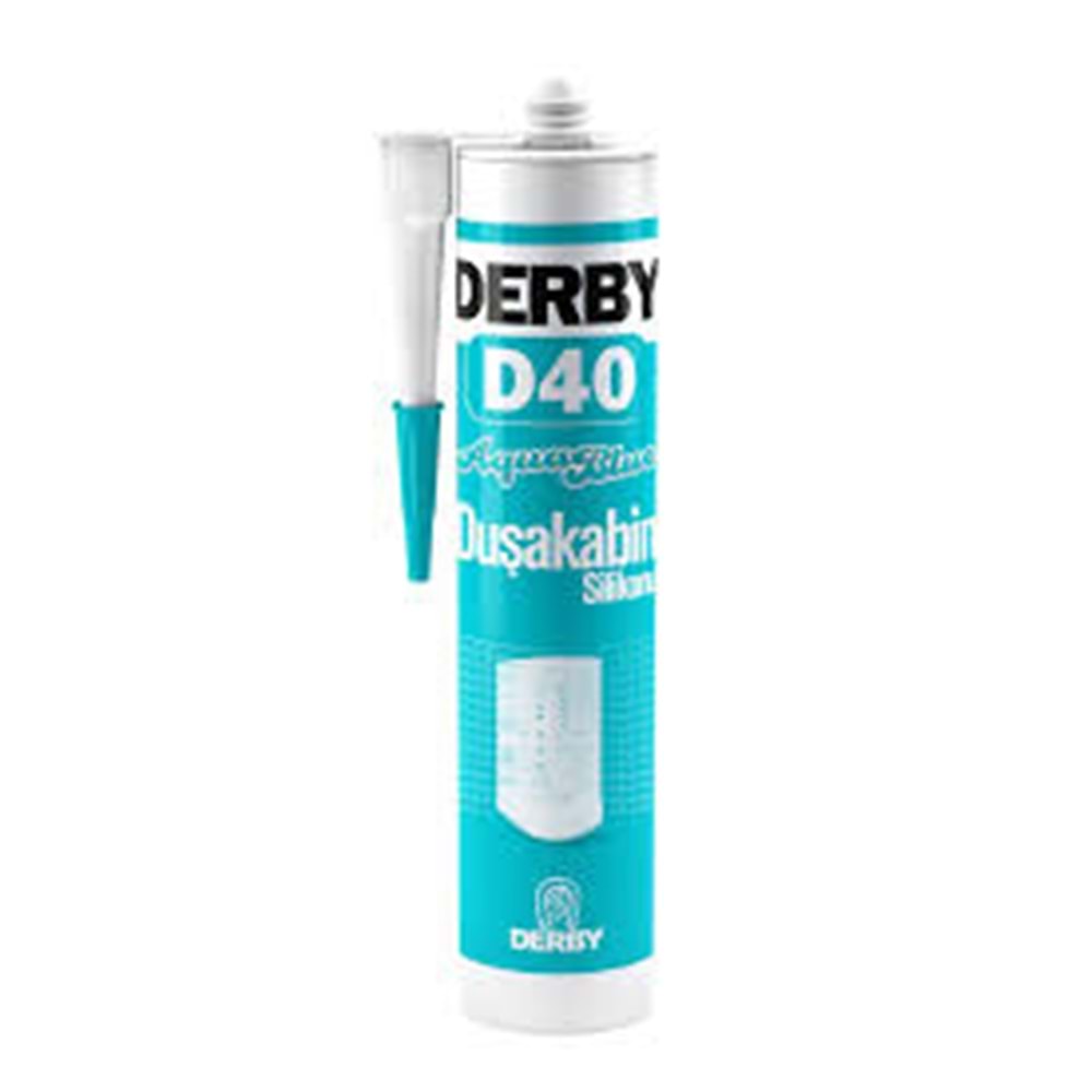 DERBY D40 DUSAKABIN SILIKONU SEFFAF 320 GR